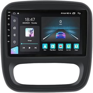 Android 14 Bluetooth autoradio voor Renault Trafic 3 2014-2021/Opel Vivaro B 2014-2018 9 Inch 2 Din Car Stereo Radio met CarPlay AHD Omgekeerd beeld Bedieningselementen op het stuur(S6 8G+128G)