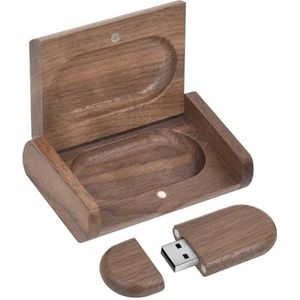 HOZYALE USB-stick van hout, USB 2.0, flashdrive, 16 GB, met houten doos, gegevensopslag voor bruiloft, vrienden, familie