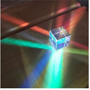 Prisma's & Caleidoscopen Prisma Dichroic Cube 20 * 20 * 17 mm Gift Zeszijdige Optische Beam Combiner Cube Prisma Science Classroom Optics Kits