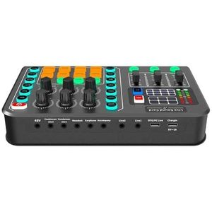 Audiomixer M6 Geluidskaart Stemwisselaar Apparaat Externe tafel for USB-headset Microfoon Mobiele computer PC Live-uitzending Gamemuziek - Ongelooflijk veelzijdig