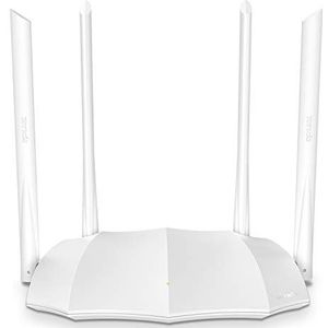 Tenda AC5 V3.0 AC1200 Dual Band Draadloze Kabelrouter, Snelheid tot 867 Mbps/5 GHz + 300 Mbps/2,4 GHz, IPV6, Ouderlijk Toezicht, Gastnetwerk, 4 * 6dBi Externe Antennen, WPS, Wit