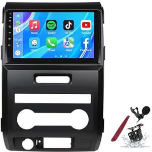 Android 14 Autoradio Stereo voor F-ord F150 P415 Raptor (2008-2014) 9-inch Touchscreen Multimedia Speler met Draadloze Carplay GPS Navigatie FM RDS Bluetooth 5G-WiFi SWC DSP,M100s