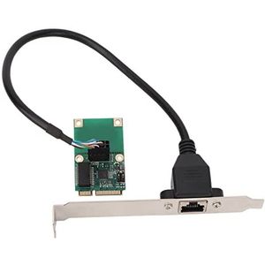 Mini PCIE LAN-kaart, PCIe-netwerkadapter, PCI Express Ethernet-netwerkkaart RJ45 LAN-controller, High Speed ​​CAT5e UTP-kabel