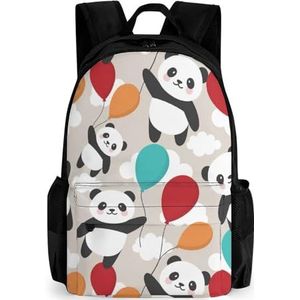 Panda Fly met ballon 16 inch laptop rugzak grote capaciteit dagrugzak reizen schoudertas voor mannen en vrouwen