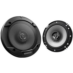 Kenwood KFC-1666S 300 Watt 6.5"" 2-weg auto coaxiale luidsprekers met geluidsveldversterker - paar