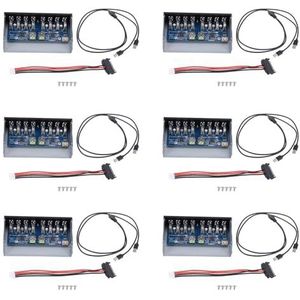 Goufride 6X 19 Pin naar 8 Port USB 3.0 Hub 5.25 Inch CD-Rom Drive Bay CD Rom Voorpaneel voor Computer Case