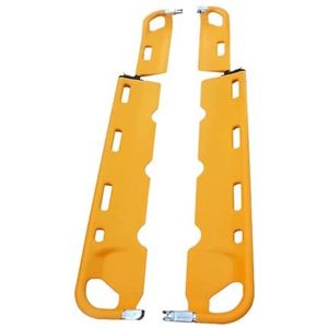 SIEEOUR Opvouwbare Schepbrancard, 159kg Draagcapaciteit Draagbare Aluminium Brancard, Vervaardigd Van Hoogwaardige Aluminiumlegering En PE Kunststof, Voor EMT & Noodhulp, Veiligheidsriemen