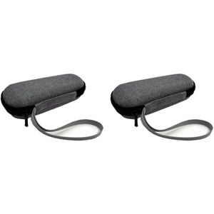 ARVALOLET Beschermende reisetui voor Gillette Fusion 5 scheerapparaat, handtassen voor onderweg, grijs 2 stuks, Mittelgroße