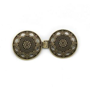 Shirt Cinch Swirl Clip Cape Clips, Cardigan Clips Kristal Zinklegering Pak van 3 Multicolor(I)