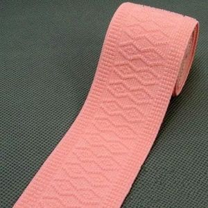 Duurzame broek rok riem auto decoratie zachte jacquard rubberen band elastische band breedte 5CM-diep helder roze-50mm-3M