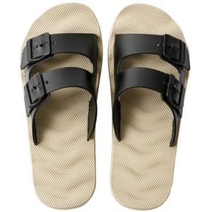 BDWMZKX Slippers Summer Men's Outdoor Non-slip Large Size Bathing Household Flip Flops Massage Sandals For All Seasons-1577 Khaki Color-38