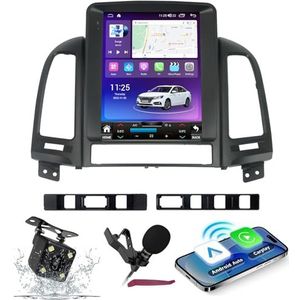 Android 14 Autoradio Navi voor H-yundai Santa Fe (2006-2012) 9.7 ""Verticale scherm multimediaspeler met draadloze carplay GPS-navigatie Bluetooth 5.0 HIFI FM-radio 5G-WiFi SWC,M200s