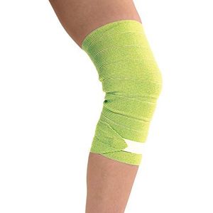 Medische elastische bandage met textiele sluiting 2 PACK Geel-Groen 1,5m*8cm