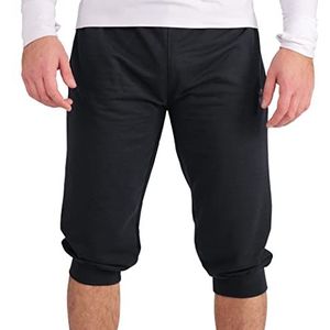 Gennadi Hoppe Heren ¾ joggingbroek trainingsbroek mannen bermuda short capribroek, blauw (navy), L