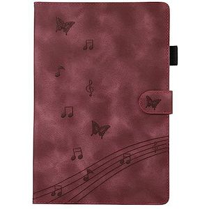 Hoes, Compatibel met Samsung Galaxy Tab A 10.1 2019 Case SM-T510/T515 Premium PU Leather Folio Smart Protective Cover, Multi-Viewing Angles en Auto Wake & Sleep (Color : Rosso)