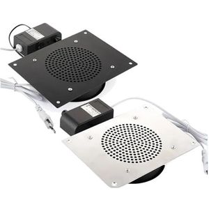 Hoge snelheid bureau nagelstofzuiger Sterke kracht nagelstofafzuigventilator Laag geluidsniveau nagelkunstgereedschap for manicuresalonmachine(Black)