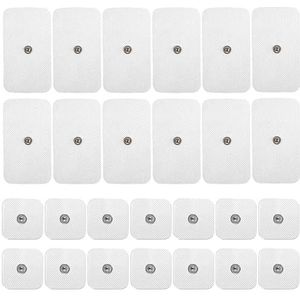 32 stuks Tens elektrodenpads, 18 x 5 x 5 cm + 14 x 5 x 9 cm nakoopset, zelfklevende elektroden voor Tens-apparaat, herbruikbaar, geschikt voor Tens-apparaten en Ems-trainers