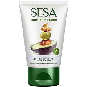 Sesa Bhringraj & 17 ayurvedische kruiden met 7 voedende oliën en vitamine E, alle haartypes, geen minerale olie, 100 ml