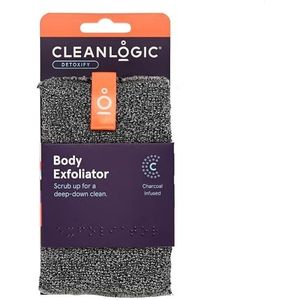 Cleanlogic Detox Purifying Charcoal Body Scrubber, 1 stuk
