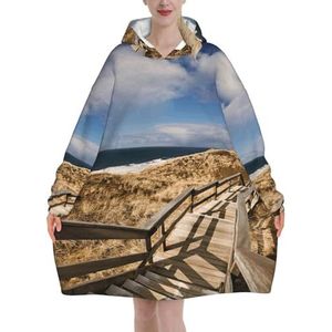 Oversized Board Walk Trap Hoodies Vrouwen Uk Pluizige Deken Hoodie Sherpa Vrouwen Fleece Draagbare Deken Mannen