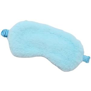 Slaapmasker, blinddoek slapen zachte pluche oogmaskers schattige liefde wolk oogbedekking pluche masker ooglapje dutje gezondheid oogbedekking (blauw)