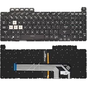 US RU Russisch RGB-achtergrondverlichting voor ASUS voor TUF voor Gaming F15 FX506 FA506 FA506Q FX506H FX506LI FX506LH F17 FX706 FA706 FX706LI Toetsenbord(US Black Backlight)