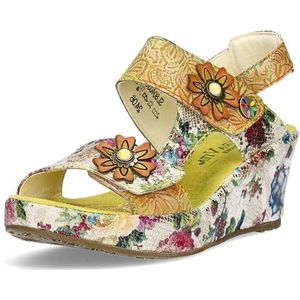 Laura Vita sandalen voor dames FACDIAO-37, grootte:37, kleur:Geel