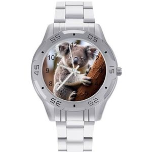 Leuke Koala Beer Mannen Zakelijke Horloges Legering Analoge Quartz Horloge Mode Horloges