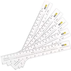 WINTAPE Educare wondmeetlint (verpakking van 100 stuks) medisch meetinstrument (18 cm + 7/100 stuks)