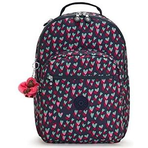 Kipling Seoul Grote Bedrukte 15 ""Laptop Rugzak Tender Hearts, Tedere harten, 12.75"" L x 17.25"" H x 9"" D, Duurzaam