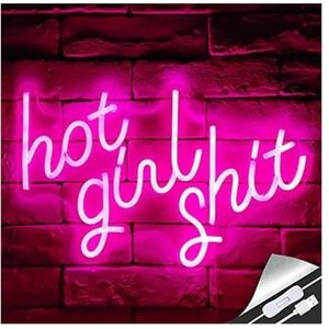 Hangende kunst neonreclames Hot Girl Roze Neon USB LED-bord Geschikt Kamer Slaapkamer Salon Studio Vrijgezellenfeest Banner Meisje