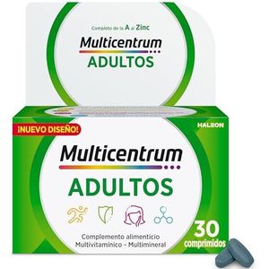 Multicentrum Multivitamine- en Multiminerale Supplementen voor Volwassenen en Tieners, Glutenvrij, 30 Tabletten