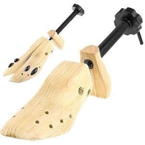 SHBHWS Schoenbomen 1 stuk schoenspanner voor dames en heren, schoenverbreder, houten expander voor brede voeten, houten schoenspanner houten schoenbomen, 1 kleur, 1 PCS L EU 42-46