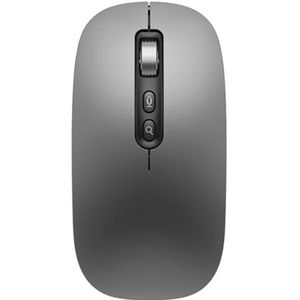 Booso AI Smart Voice Mouse Spraak-Naar-Tekstmuis Oplaadbare 2.4G Draadloze Bluetooth-Muis Spraakinvoermuis voor Laptops,A