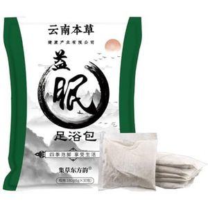 Voetverzorging Voetontspanning Alsempoeder Voetbadzakjes voor Voetmassage en Vermoeidheidsverlichting, 30 Zakjes(Carthamus tinctorius,2bag)