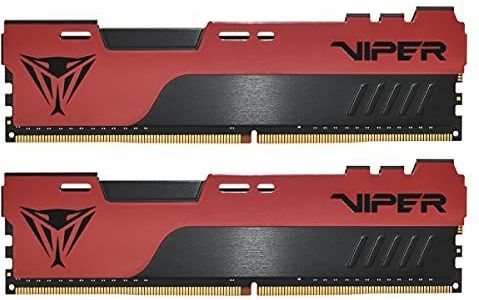 Patriot - Viper Elite II - Geheugenmodule - Zwart - Rood - 2 x 32GB - 3200 MHz - DDR4 RAM - DIMM 288 pin