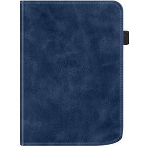 Case Compatibel Met Pocketbook Verse Pro 2023 E-reader Flip PU Stand Cover voor Pocketbook 629 634 Case Met handhouder (Color : Dark Blue)