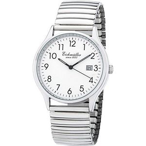 Herren Klassische Armbanduhr 38mm Flexband 5 ATM Quarz Datum 3052-01