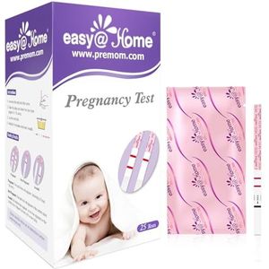 Easy@Home 25 x Zwangerschapstesten voor Vroege Detectie 10 MIU/ml, Vruchtbaarheidstestkit, 25 HCG-Testen