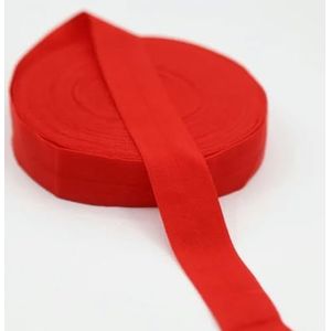 2cm platte naai-elastiek voor ondergoed broek beha rubber kleding decoratieve verstelbare zachte tailleband elastische banden-rood-20mm 5yards