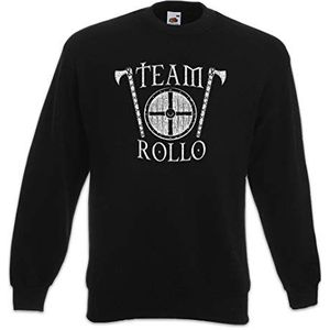 Urban Backwoods Team Rollo Heren Sweatshirt Pullover Sweater Zwart Maat M