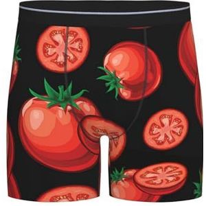 GRatka Boxer slips, heren onderbroek Boxer Shorts been Boxer Slip Grappige nieuwigheid ondergoed, rode tomaten, zoals afgebeeld, L