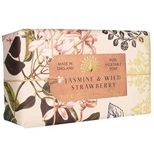 The English Soap Company, Jasmine & Wild Strawberry Soap Bar, Anniversary Collection 200g.