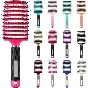 My Sensory Space Ontwarrende Haarborstel, Anti Tangle Haarborstel, Magische Borstel Ontklitter, Gebogen en Geventileerde Ontklitterborstel, Detangler Haren Nylon Haarborstel, Ontwarrende Borstel voor