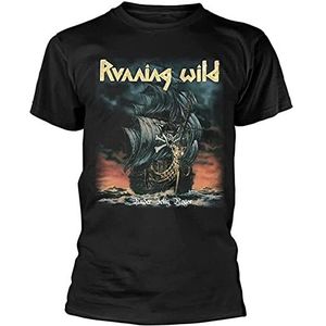 specia Running Wild Under Jolly Roger Album T-shirt, Zwart, L