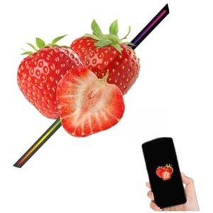 Holografische Fan, 42cm 3D Holografische Ventilator Afstandsbediening Aangepaste ICONS DIY Video LOGO LED Neonlichten Roterende Display AD 3D Holografische Projector