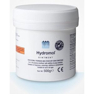 Hydromol Zalf, 500 g voor de behandeling van dermatitis, eczeem, psoriasis en andere droge huidaandoeningen