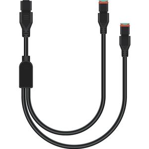 SUFEMOTEC 1 stuk 2 in 1 2ft universele splitter Duits DT DTP adapter kabelboom verlengkit, 2-pins stekker en Play DT-stekker voor LED Light Bar LED Pod Lichten rijlicht werklicht