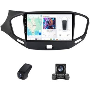 9inch Car Radio Touchscreen geldt voor LADA Vesta 2015-2022, Achteruitrijcamera Compatibel met CarPlay/Android Auto/Bluetooth AM FM/RDS Radio GPS-navigatie/4GLTE 5GWIFI(NF-7)
