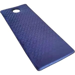 Schoonheidssalonbed, schuimmatras topper for spabed, massagetafel, wimperbedmatras topperhoes, wimperbedkussen met elastieken(Navy,70x190cm 6cm)